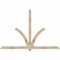 Ekena Millwork Redmond Rough Sawn Timber Gable Bracket, Douglas Fir, 96"W x 64"H x 4"D x 4"F, 16/12 Pitch GBW096X64X0404RED00RDF - alternate 1